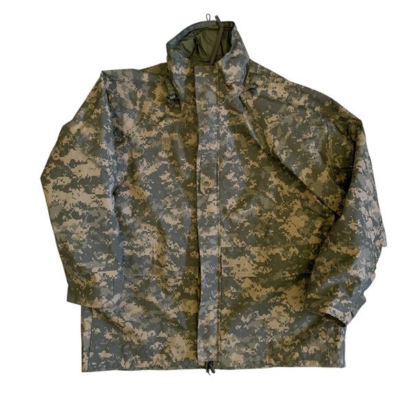 US Army Men's Size L Short Cold Weather Universal Camouflage Parka Jacket - Picture 1 of 16